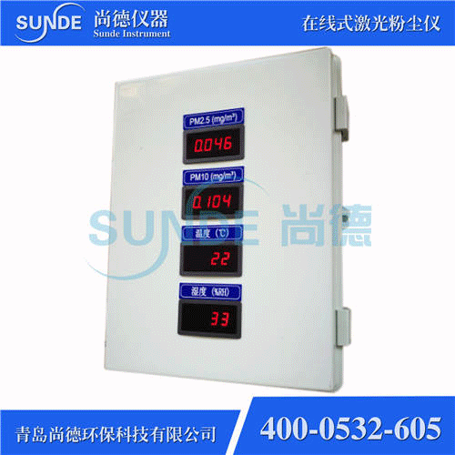 SN-F802 智能型在線(xiàn)式粉塵濃度檢測(cè)儀（PM2.5+PM10，帶外顯）